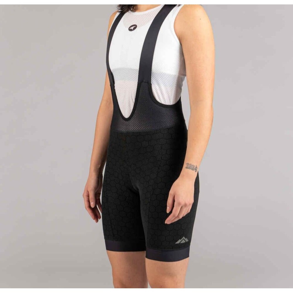 Pactimo Cycling Summit Stratos 12-Hour Bibs Padded Shorts Women Medium Black